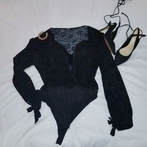 Black Velvet Bodysuit
